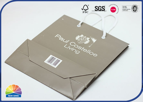 Customized 350g Coated Paper Shopping Bags Matte Lamination With Handle