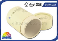 Recyclable Custom Printed Paper Tin / Can / Tube Packaging Containers Matte Lamination