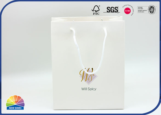 Eco Friendly 4C Print Customized Size Paper Gift Bag With Nylon Handle