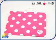Customized Size Logo Varnishing Paper Shopping Bag With Nylon Handle