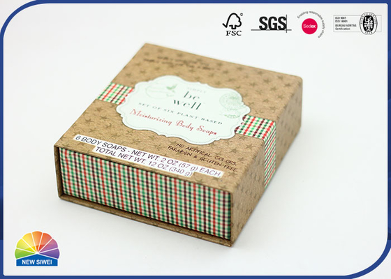 Custom Size Hinged Lid Gift Box Matte Lamination For Soaps Little Gifts Packaging