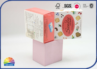 Pink Cookies Packing Folding Carton Box With UV Logo Thermophilic Retailer Shopping