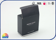 Cosmetic Packing Folding Carton Box With Luxury Matte Black Color Recyclable