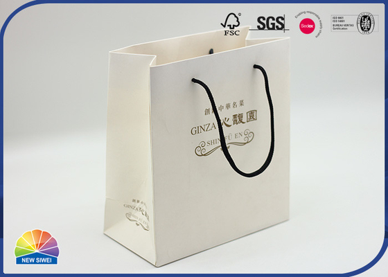 Custom Logo Paper Shopping Bags Luxury Boutique Gift Paper Bag With Handle