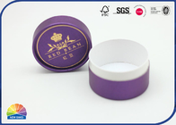 Purple Printed Custom Craft Tube With Special Desigm Luxury Hot Stamping Packaging