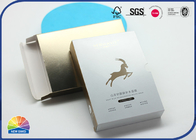 Embossed Logo Folding Sliding Gold Paper Box Facial Mask Packaging