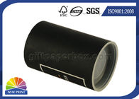 Custom Logo Imprint Plastic Cap Paper Can Packaging , Cardboard Tube Containers