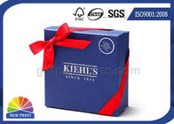 Custom Logo Cardboard Paper Rigid Gift Box Ribbon Bowknot Decorated SGS Approval