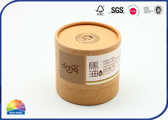 Customized Paper Packaging Tube Facial Cream Package With Plastic Insert Bottom