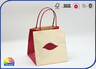 Custom Printed Paper Gift Bag White Kraft Shopping Bag For Valentines Day