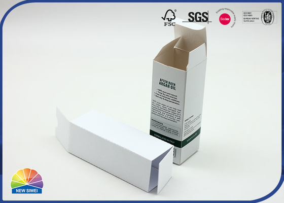 White Paper Gift Box Carton With Embossing Matte Lamination