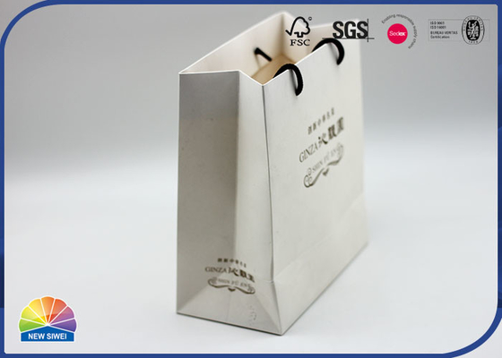 Luxury Paper Gift Bag With Custom Logo Pantone Color Nylon Handle