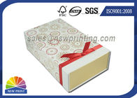 Collapsible Foldable Gift Box Cold Foil Chocolate Gift Box with ribbon decorated