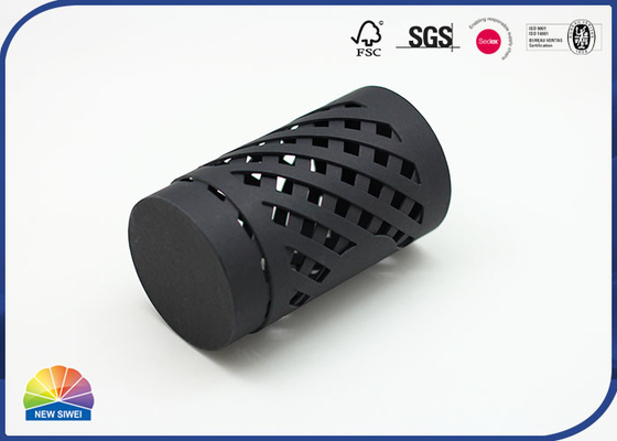 Black Customized Special Paper Packaging Tube Hollow With Inner Tray