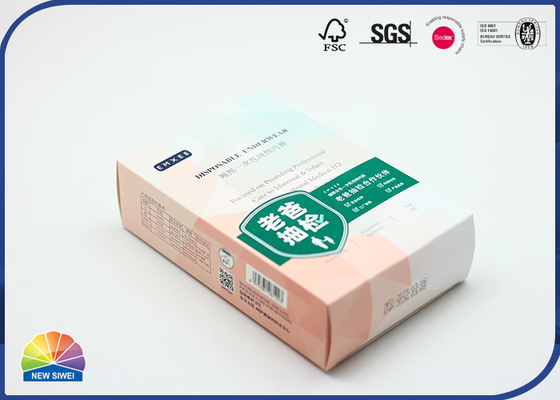 Small White Folding Carton Box Custom Packaging Boxes For Medicine Cosmetic Packing