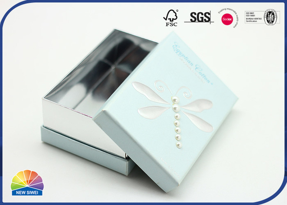 Embossed And Silver Hot Stamping Jewelry Packaging Gift Paper Box