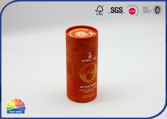 Food Grade Paper Packaging Tube / Cans For Pet Health Product Custom Printing