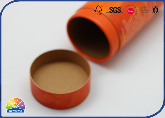 Food Grade Paper Packaging Tube / Cans For Pet Health Product Custom Printing