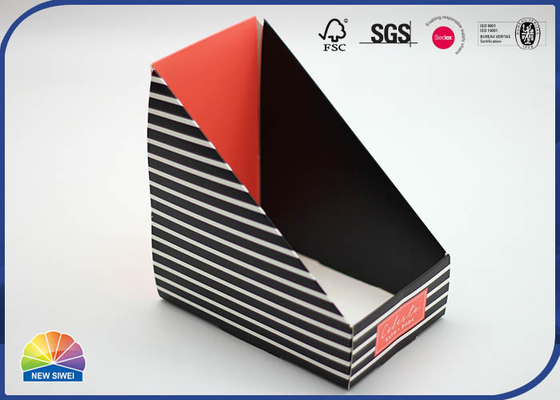 Trapezoid Shaped Folding Display Paper Box Customized Printed