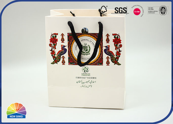 180gsm - 250gsm Coated Customized Merchandise Paper Bags For Shopping Retail Packaging