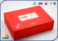 Various Logo Red Printed Festival Present Wrapped Paper Box Matte Lamintion
