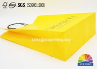 Varnishing White Craft Custom Paper Shopping Bags With Pantone Color Printing