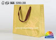 Custom Recycle Brown Kraft Portable Paper Gift Bags With Screen Printing