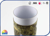 Printed Cardboard Round Box Paper Cans / Custom Paper Packaging Tube
