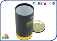 Tea Coffee Metal Ends Round Cardboard Tube Container