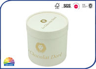 Cylinder Gold Stamping Chocolate Cardboard Paper Tube