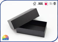 Custom Embossing Logo Two-Piece Black Paper Box Pack Sunglasses
