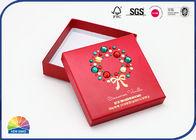 Acrylic Diamond Decorated Custom Gift Red Box Gold Stamping Logo