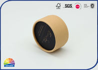 Two Pieces Brown Kraft Paper Packaging Tube Packing Jewelry