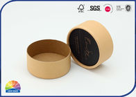 Two Pieces Brown Kraft Paper Packaging Tube Packing Jewelry