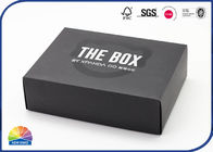 Apparel & shoes Packaging 350gsm Black Card Paper Folding Box