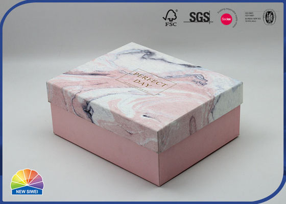 1200gsm Grey Cardboard Biodegradable Pink Paper Gift Rigid Box