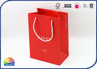 Pantone Color 250gsm Coated Paper Gift Bag Texture Embossing