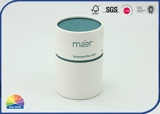 Aluminum Foil Round Paper Packaging Tube Texture Embossing