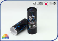 4c Printing Glossy Paper Tube packaging for cosmetics Silver Stamping