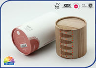 2pieces Unrolled Edge Cylinder Paper Packaging Tube Biodegradable