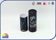 4c Printing Glossy Packaging Paper Tube Silver Stamping
