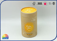 Matte Lamination Recyclable Kraft Cylinder Container Pack Tea