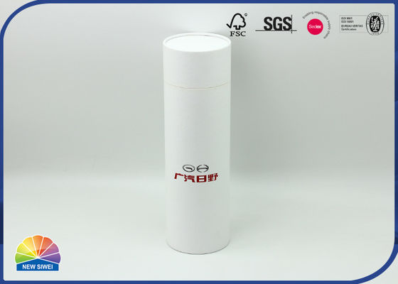 Matte Print Rigid White Cardboard Paper Tube For Tennis Balls