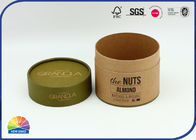 4c UV Print Packaging Peanuts Dry Fruit Kraft Paper Tube Box