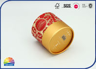 Gold Hot Stamping Cardboard Paper Tube For Gifts Packaging