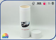 Cylinder 4c Print Matte White Cardboard Paper Packaging Tube