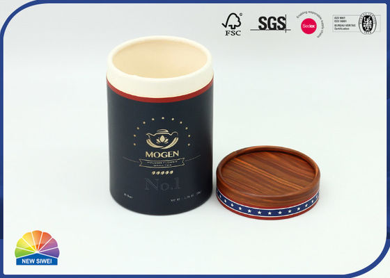 Matte Imitation Wood Grain Paper Food Tube Packaging 4c Print