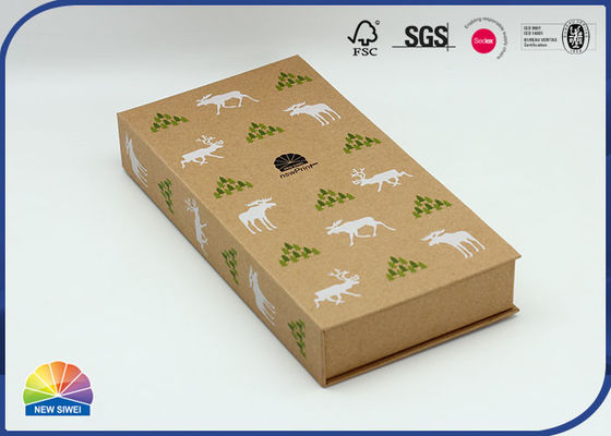 Uv 4c Print Magnetic Flip Open Book Packaging Kraft Paper Box