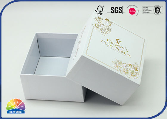 Separate Lid Pendant Package Paper Cardboard Square Box 4c Print