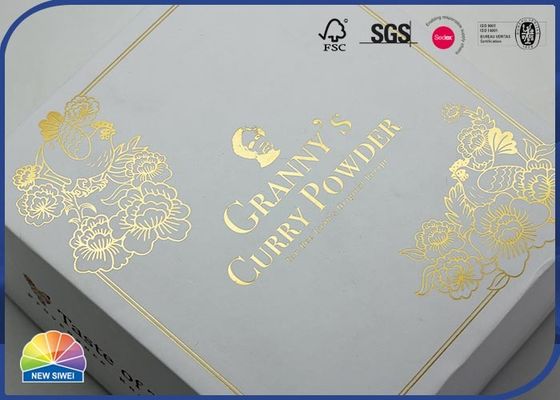 Cardboard Paper Present Box With Cutomize Hot Gold Stamping Lid